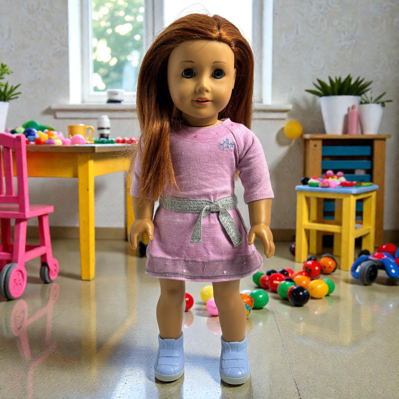 American Girl Doll Truly Me Red Hair Blue Eyes 18"