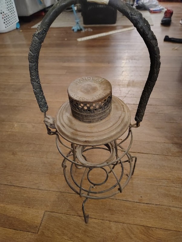Historic Handlan Railroad St. Louis Lantern Clear Cast Globe -  no globe