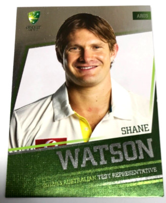 2012-13 SE BIG BASH CRICKET CARD AUST. REPRESENTIVE CARD AR3 SHANE WATSON