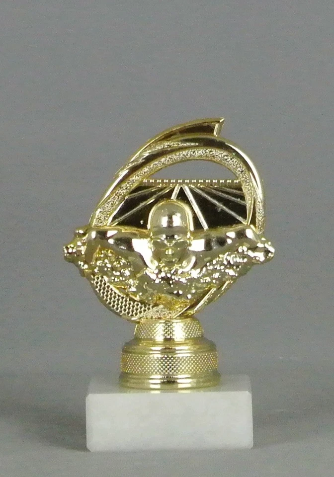 HR POKALE Pokal / Schwimmen / 11cm / gold / mit Gravur / kompl. MONTIERT