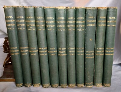 John L. Stoddard's Lectures 1897 w/ supplementary books, 1st ed.
