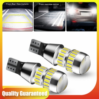 Super Bright White 6500K LED Bulbs For Car Backup Reverse Light 912 921 T15 W16W