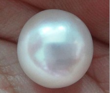 HUGE NATURAL ROUND 12MM SOUTH SEA GENUINE WHITE LOOSE PEARL UNDRILLED