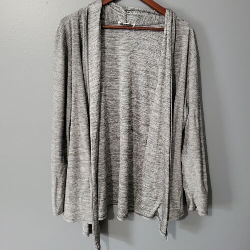 Coldwater Creek Cardigan 2X 20 22 Gray Long Sleeve Office Casual Minimalist - Picture 1 of 9