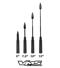 VMS RACING BLACK TELESCOPIC 50 CALIBER BULLET AMMO ANTENNA FOR DODGE RAM 1500