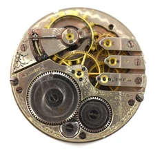 Vintage Elgin Grade 381 16s 17J Hunting Pocket Watch Movement lot.fh