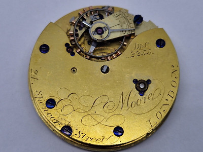 london spencer street pocket watch movement E.L Moore