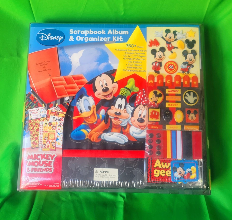 Álbum de recortes y kit organizador Disney Mickey Mouse & Friends NUEVO sellado de fábrica Foto 4 de 4