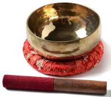 Singing Bowl Handmade 700g - 800g with Ring Cushion & Grater Stick