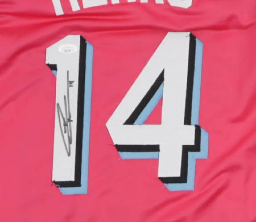 Friendly Confines Tyler Herro Heat Signed Pink Miami Vice Specialty Jersey (JSA COA) Unv. Kentucky