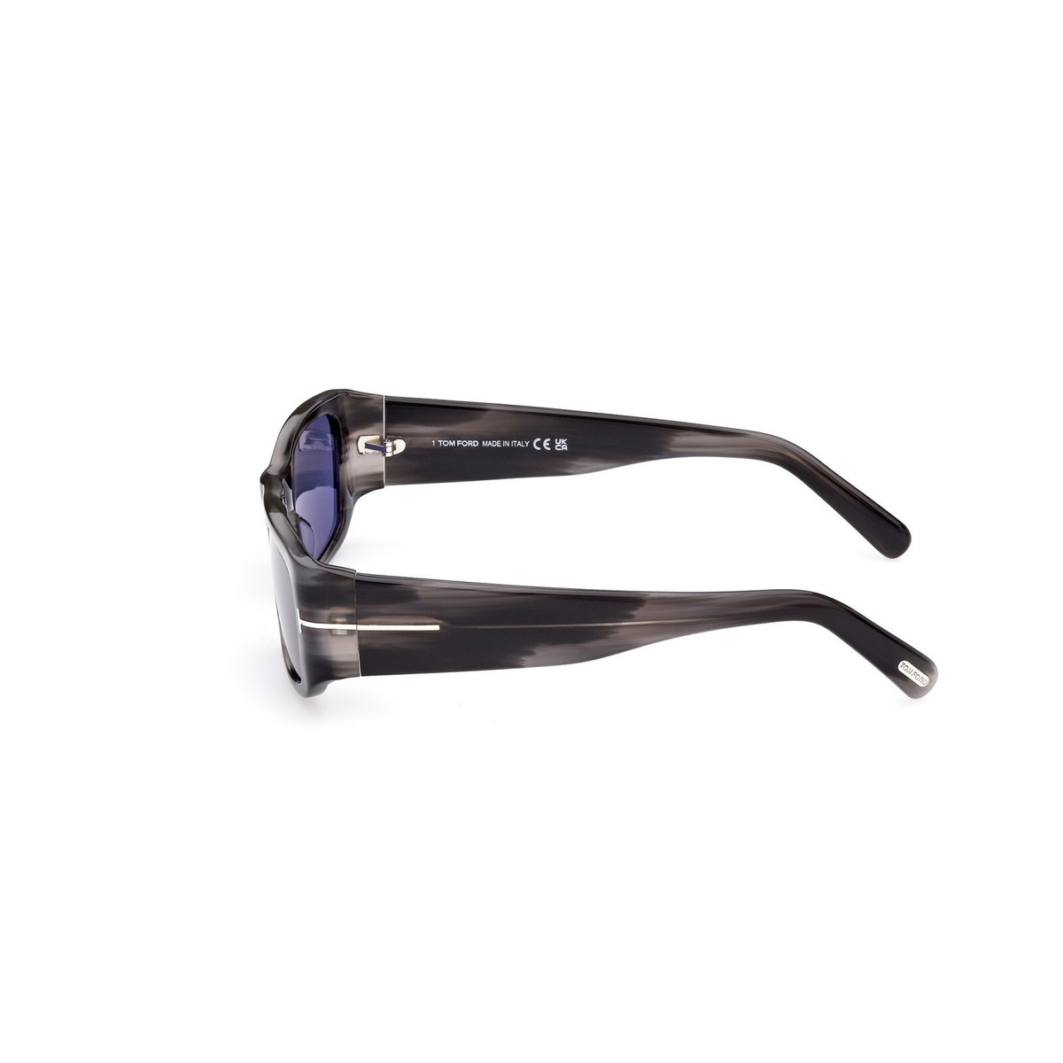 TOM FORD FT0986 20V Sunglasses Grey Frame Blue Lenses 56mm 