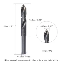 Tobacco Pipe Bowl Drill Bit Tool for DIY Chamber Cleaning V-Shape Drill φ17mm