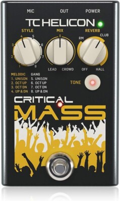 TC-Helicon Critical Mass Vocal Harmony Effects Pedal F/S new