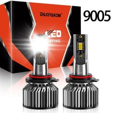 2X 6500K 9005 LED Headlight High Low Beam Bulbs For Hyundai Venue 2021-2024