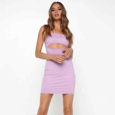open lace back dress Tiger Mist Purple Julianna Dress – Continuiti main image 0