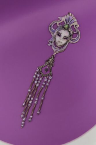 Handmade pendant Venetian Mask - Picture 1 of 12