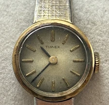 1973 Rolled Gold Lady's Timex Manual Wind Watch 17J