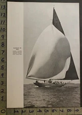 1934 YANKEE YACHT AMERICA CUP SAILBOAT RACE TRIAL SHIP INSERT PHOTO PRINT 30086