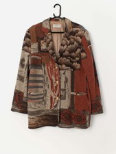 80s Vintage Givenchy Wool Jacket In Beautiful Autumn Tones - Medium / Large