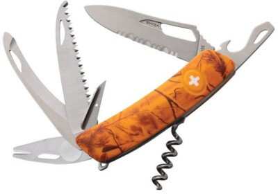 Swiza Hunting Tool Multi Pocket Knife Stainless Steel Blades Synthetic Handle