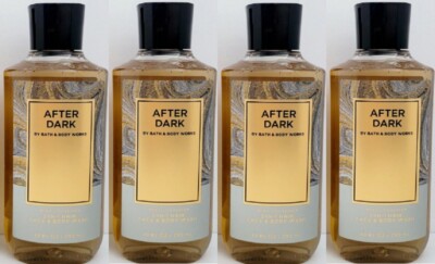 x4 Bath & Body Works Men's AFTER DARK Shower Gel Hair Face Body Wash for Men