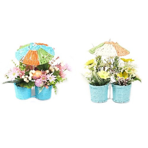 Easter Big Wild Chrysanthemum Colorful Egg Umbrella Ornament