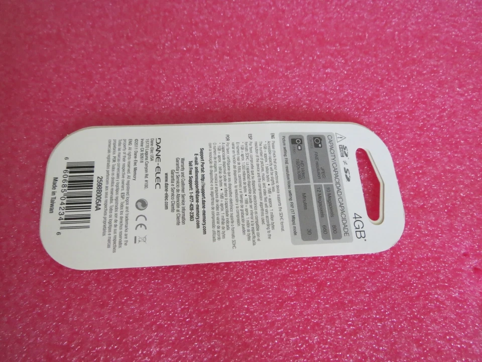 Dane-Elec 4GB.SDHC Class 4 High Speed Smartphone Camera SD Card Brand New  - Image 4 of 4