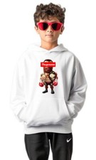 NEW STREETWEAR ON DEMAND YOUTH THUPREME BOXING LEGEND WHITE HOODIE XSMALL-XLARGE