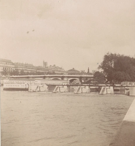 Paris c. 1880 - Baths School Swimming Lock of the Mint 3