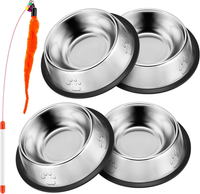 4X Katzennapf Set Futternapf Katzen Fressnapf Katze Napf Set