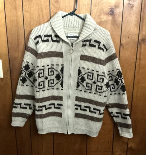 Vintage Pendleton Westerly Zip Front Cardigan 100% Virgin Wool Size ...