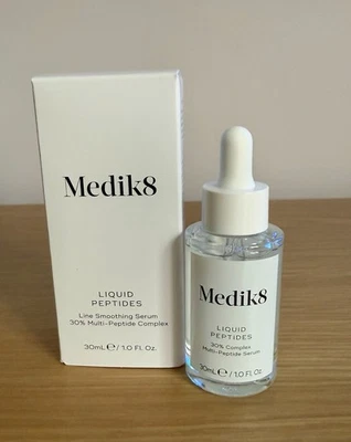 Medik8 Liquid Peptides RRP £59 - 30% Multi-Peptide Line Smoothing Serum NEW