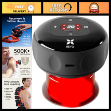 4-in-1 Smart Cupping Massager - LED Light, Heat, Suction Vibration, Portable R