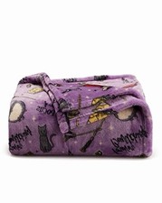 The Big One Oversized Plush Purple Hocus Pocus Halloween Throw Blanket 5'x6' NEW