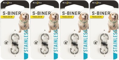 Nite Ize S-Biner TagLock Stainless Steel Carabiner (4-Pack)