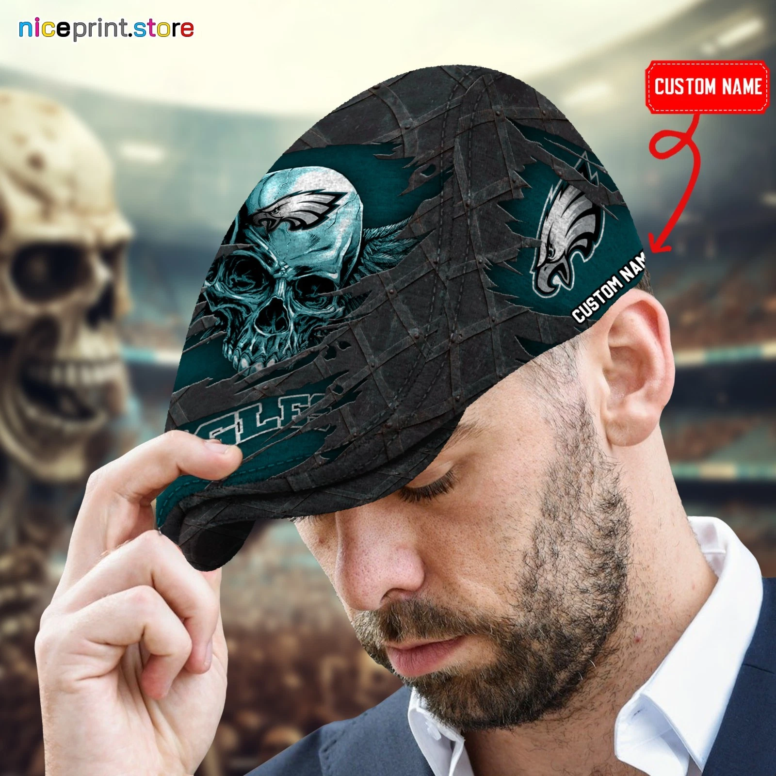 Philadelphia Team Jeff Cap Eagles football Driver Cap Golf Cap football Flat Cap