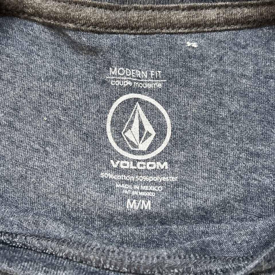 VOLCOM Hawaii T-Shirt Men's Medium Charcoal Gray Heather Modern Fit Bold (029) - Image 4 of 4