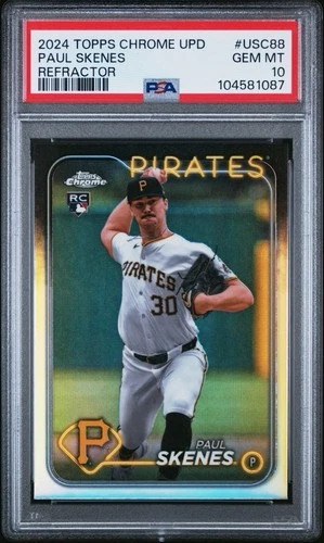2024 Topps Chrome Update Paul Skenes Refractor PSA 10