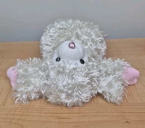 Hobby Lobby White Lamb Pink Hooves and Nose 12" Plush Stuffed Animal Plush Toy - Picture 9 of 13