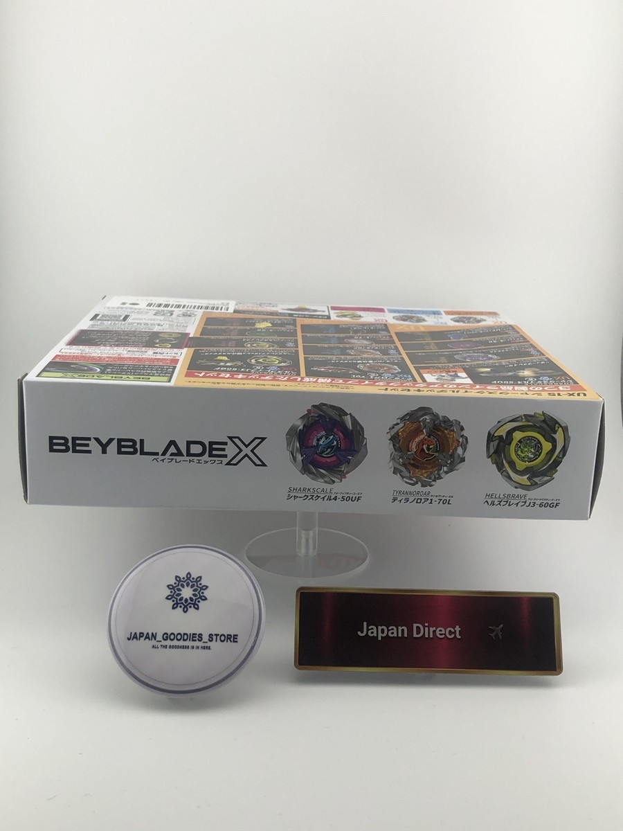 TAKARA TOMY BEYBLADE X UX-15 Shark Scale Deck Set 3 Beyblades | eBay