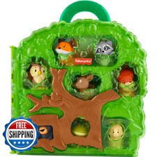 Fisher-Price Little People Forest Friends Carry Case Playset w/ 8 Animal Figures