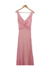 Unique Abendkleid Damen Gr. 38/M Rosa Elegant Seide Maxikleid