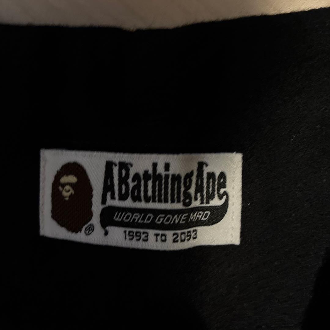 A Bathing Ape Wool Nylon Slim Straight Pants Black Waist 76cm thumbnail 5