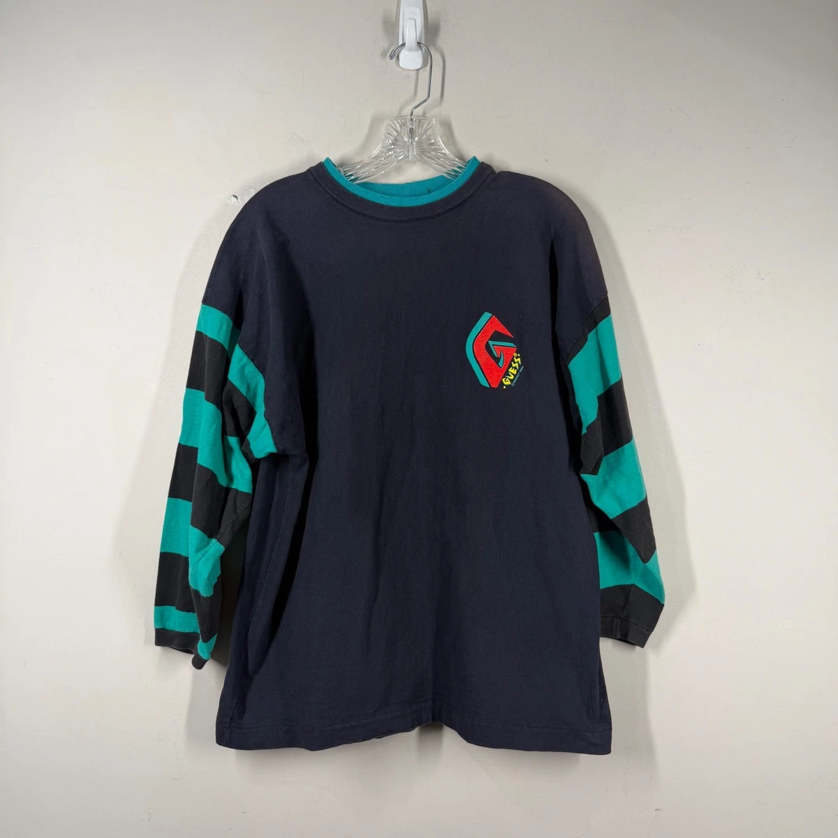 25+ Long Sleeve Graphic Tee Blue Vintage T-Shirts for Men for sale