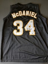 Xavier Mcdaniel Autographed Signed Auto Jersey Wichita State Shockers Swau. Read