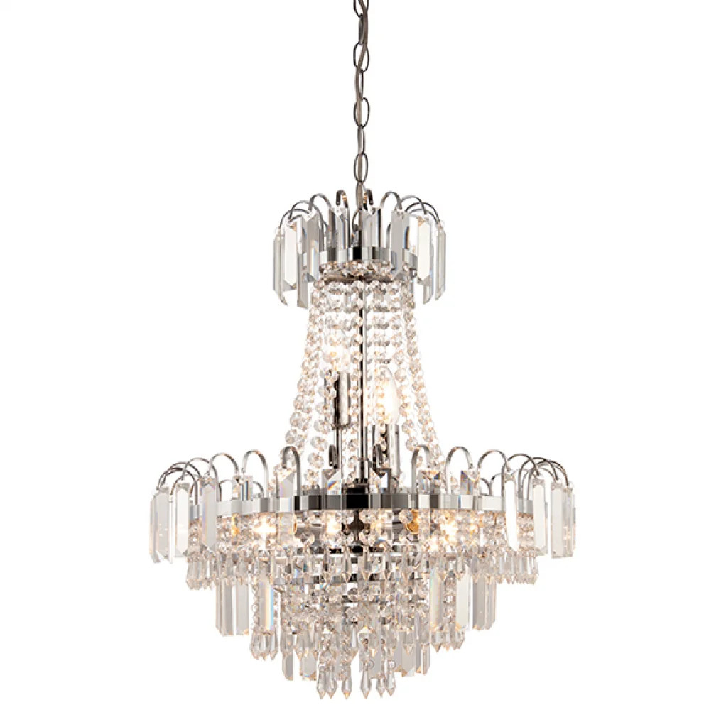 Ceiling Light Silver Amadis 6 Polished Chrome Endon 96826-CH