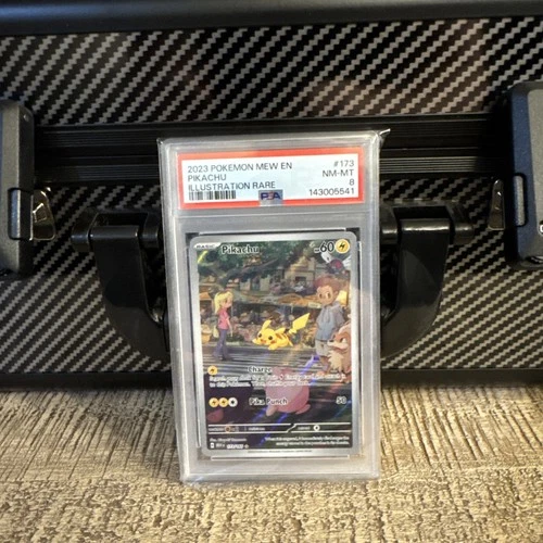 2023 POKEMON MEW EN-151 ILLUSTRATION RARE #173 PIKACHU PSA 8