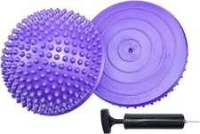 2PCS Hedgehog Balance Pods, Pimples Pilates , Half Spiky Fitness Domes for Ad...
