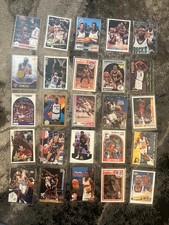 Vintage NBA Card Lot Michael Jordan Larry Bird Ewing Rodman Isiah Thomas Rookies