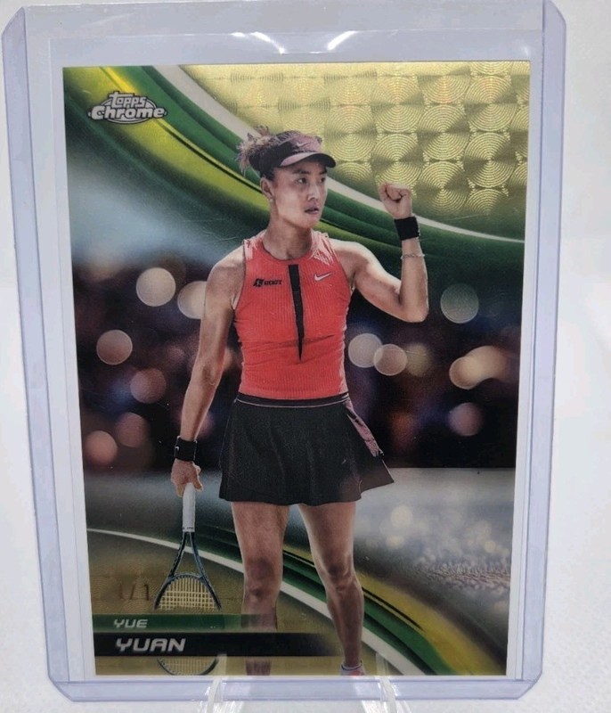 2025 Topps Chrome Tennis Yue Yuan Superfractor 1/1
